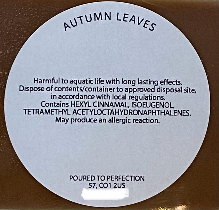 Autumnal wax bar